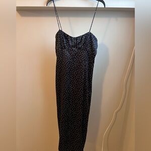 Zara Black and White Polka Dot Dress
